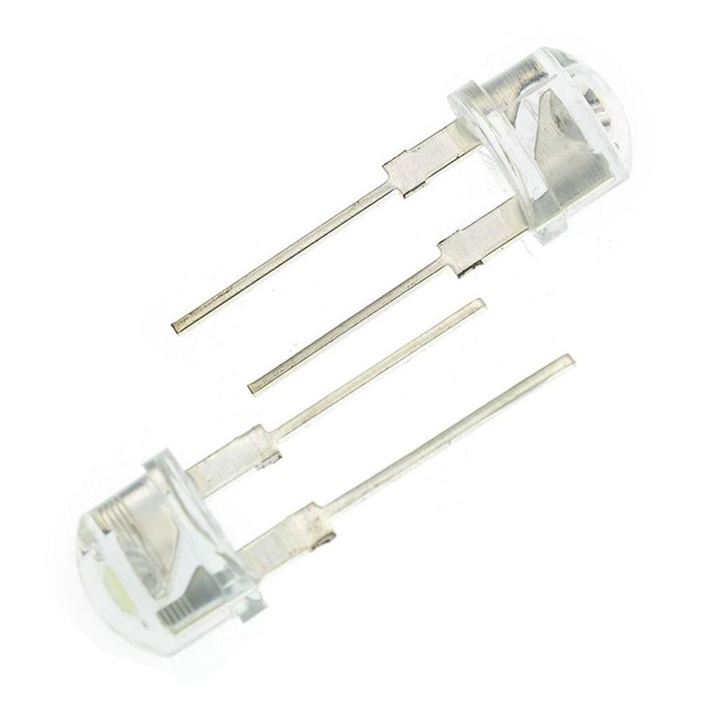 Угол 10 шт. Сделай сам Огни Светодиодная лампа F8 8 мм 0,5 Вт Светодиоды-соломенная шляпа Излучающий диод Ламповые бусины