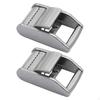 2 запираемые скользящие пряжки, металлические застежки-пряжки из нержавеющей стали 316, застежка-ремешок