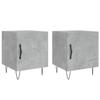 VidaXL Bedside Tables 2 Pcs Concrete Grey 40x40x50 Cm Engineered Wood 827557