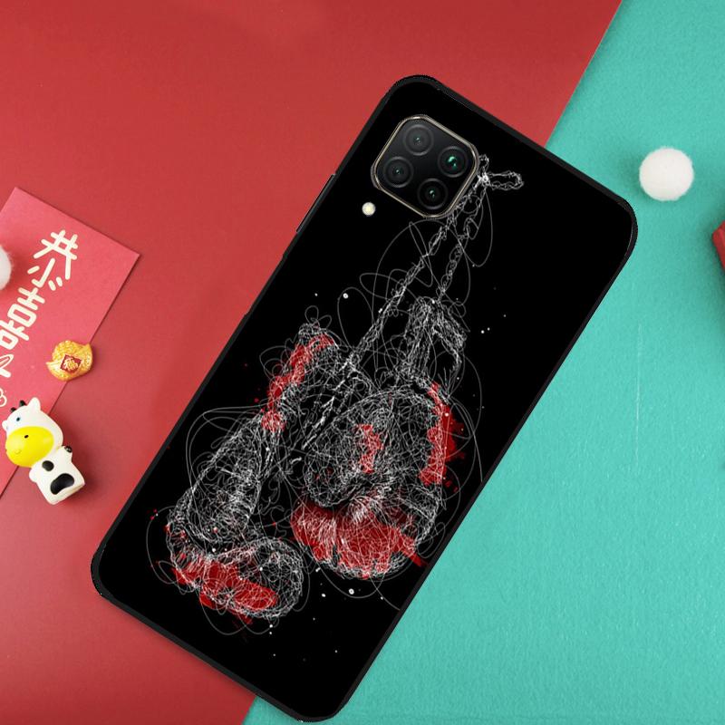 Boxing Gloves Case For Huawei P20 P30 P40 Lite Nova 11 Pro 9 10 SE 3i 7i 11i 5T Y60 Y61 Y90 Y91 Y70 Cover