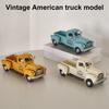 Винтажный грузовик, украшение, металлический грузовик, центральный элемент с подвижными колесами, коллекционное ретро-украшение для грузовика, многоярусный поднос, декор стола в фермерском доме