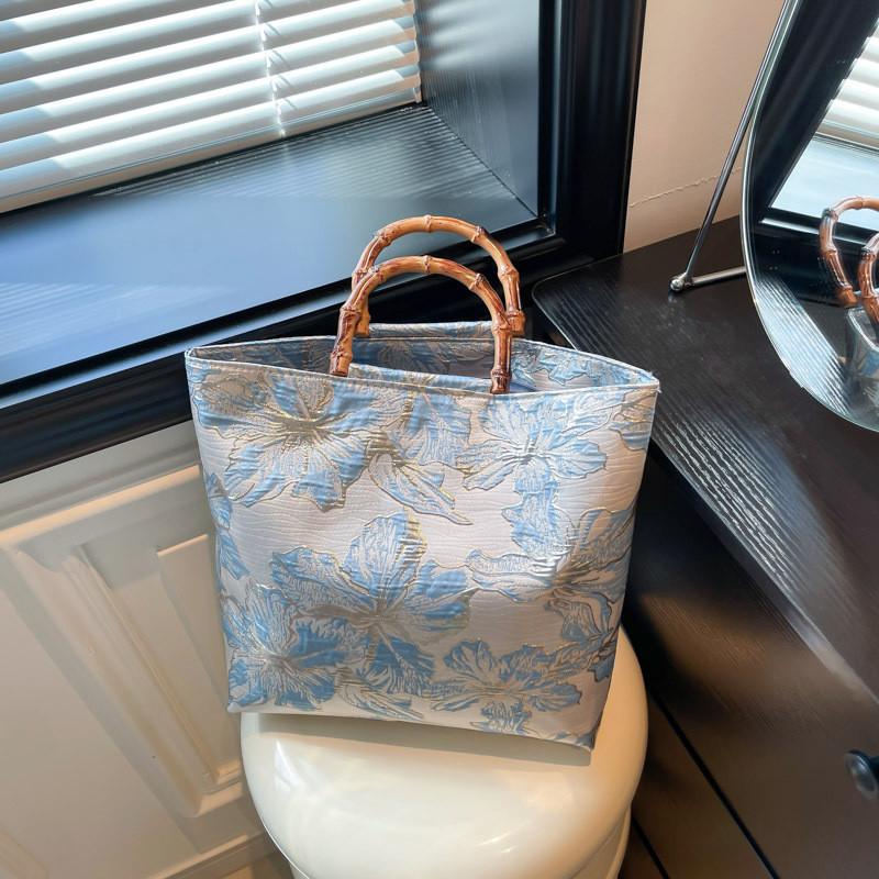 Vintage Chinese Style Crossbody Tote Bag With Internal Pouch For Womens Daily Fashion