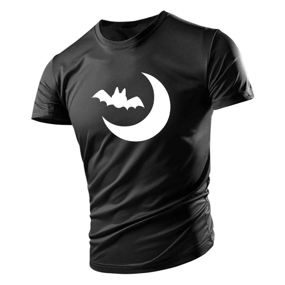 Four Seasons Новая мода Повседневная 2d Хэллоуин Джек-О'-Фонарь с принтом Мужская свободная удобная футболка с короткими рукавами Быстросохнущий топ