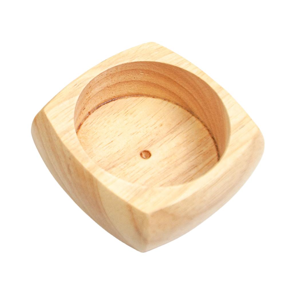 Round Wood Base for Pin Cushion 3.35x3.35Inch Needle Pin Cushion Storage Base for Sewing Enthusiasts and Craft Lovers