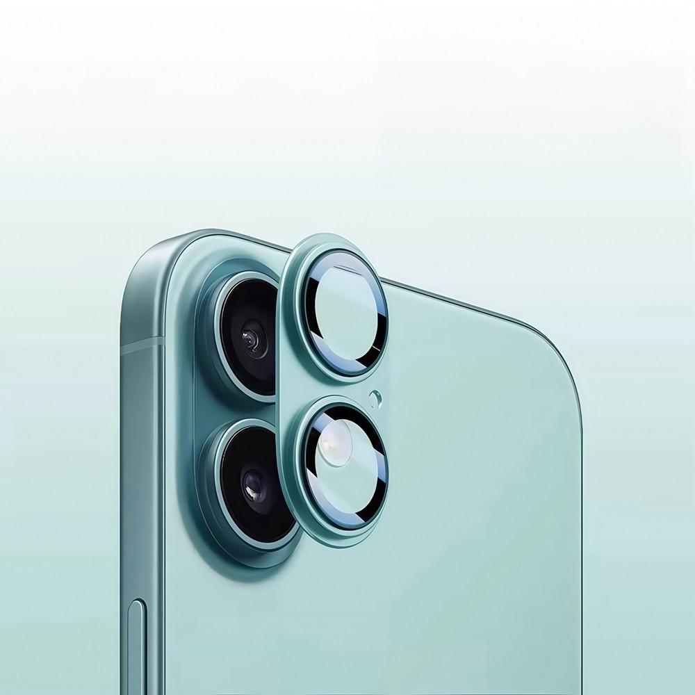 Металлическое стекло камеры для iPhone 16 Plus Металлическое кольцо из сплава для защиты камеры Задняя крышка для iPhone 16Plus 16+ Аксессуары для объектива камеры