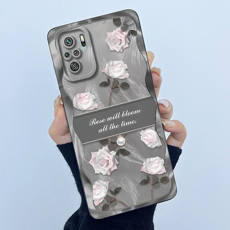 Чехол для телефона Xiaomi Poco M5s Чехол PocoM5s Модный Простой Бабочка Цветочный Мягкий Жидкий Силикон Чехол Для Poco M 5s Fundas