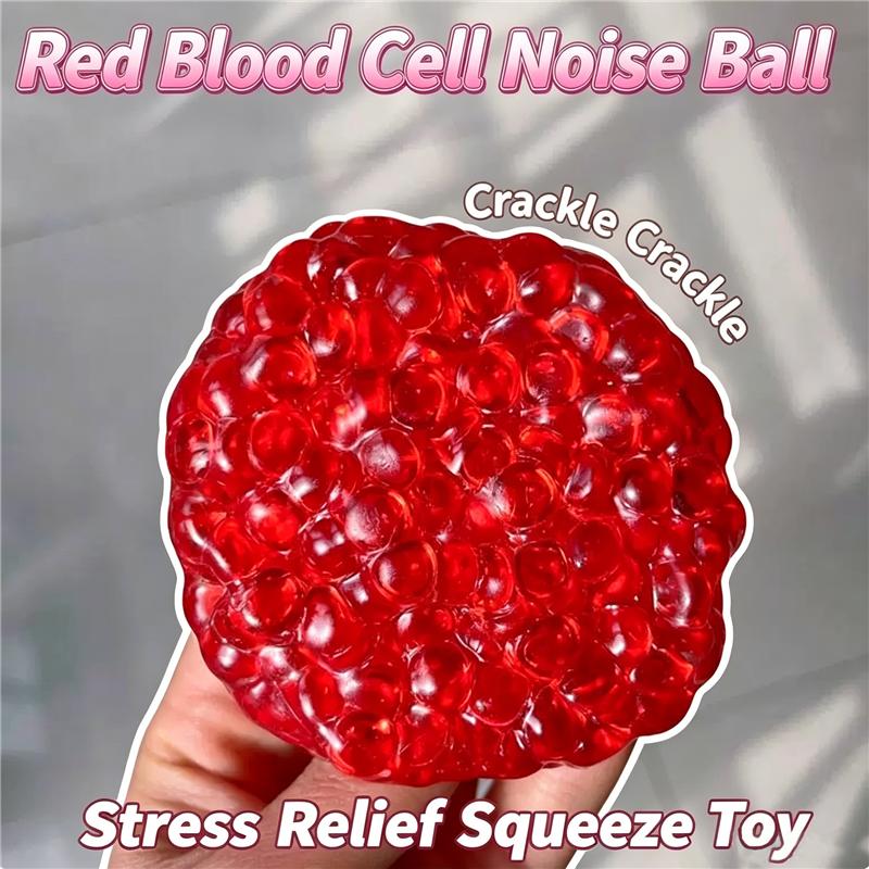 Сквиш-шарики Ледяные бусины Игрушка для снятия стресса Прозрачные Нетоксичные Ярко-цветные Милые Хрустящие Мягкие Сенсорные Сжимать fidget Pinch