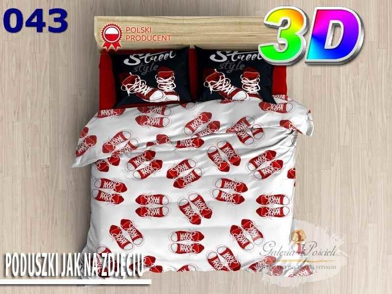 3D cotton satin bedding 160x200cm SNEAKERS