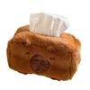 Plush Carpybra Tissue Box Rectangle Carpybra Roll Storage Holder Funny Paper Roll Holder  Bathroom