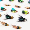 Fly Fishing Flies 9Pcs-3 Boxs Bundle Artificial 3 different styles Wet Flies Bait for Freshwater and Seawater for Fishing Trout/Perch Fishing Lure