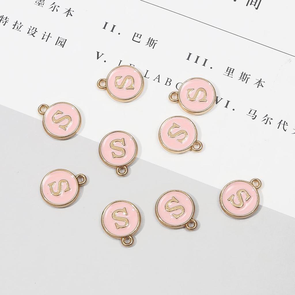 10 шт., металлическая эмаль, английские буквы, подвески, подвеска для самостоятельного изготовления ювелирных изделий, ожерелье, браслет, аксессуары
