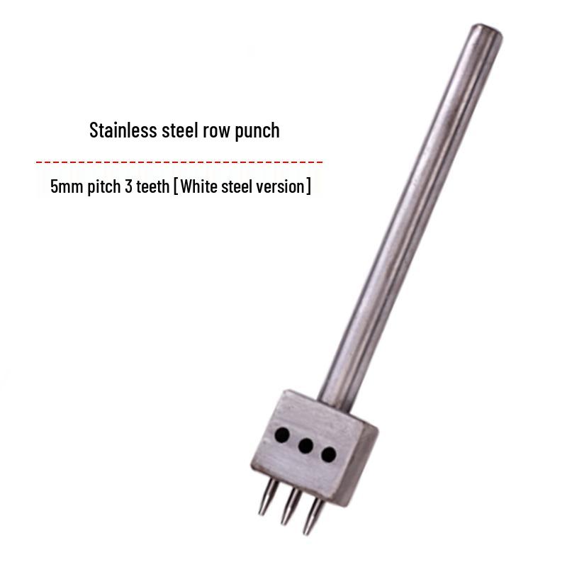 Ручной DIY Пробойник для Кожаного Ременья - Круглый Рядный Инструмент