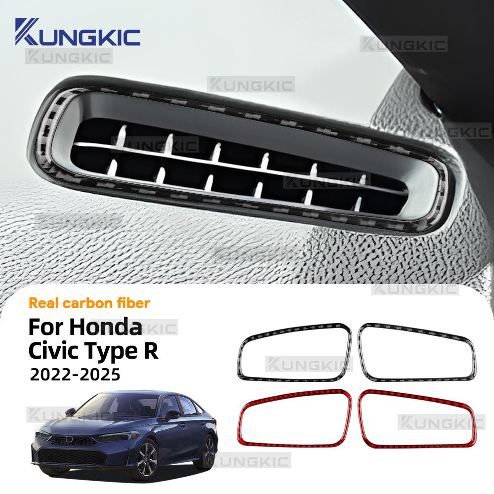 Carbon Fiber Style Interior Sticker for Honda Civic Type R 11th FL5 2022 2023 2024 2025 Interior Panel