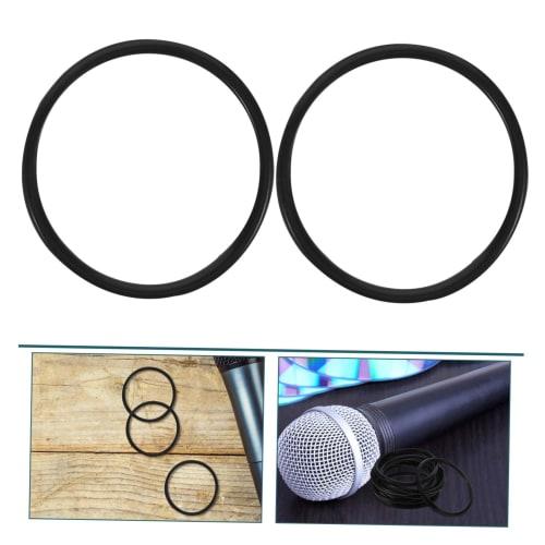 BIUDECO 10-Pack Shock Mount Microphone Holder Anti-Vibration Suspension with Universal Elastic Band for Condenser Microphones