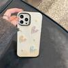 Японский корейский 3d Pearl Laser Love Heart мягкий чехол для телефона для Iphone 14 12 11 13 Pro Max Xr X Xs Max Роскошная защитная задняя крышка