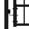 Garden Gate KAMPEN with Spear Tip Black 103 x 150 cm Steel