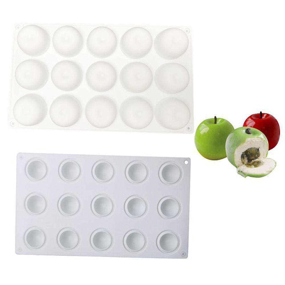 8/15 Cavity Pudding Mold Heat Resistant Baking Mold Portable Apple Silicone Mold Chocolate