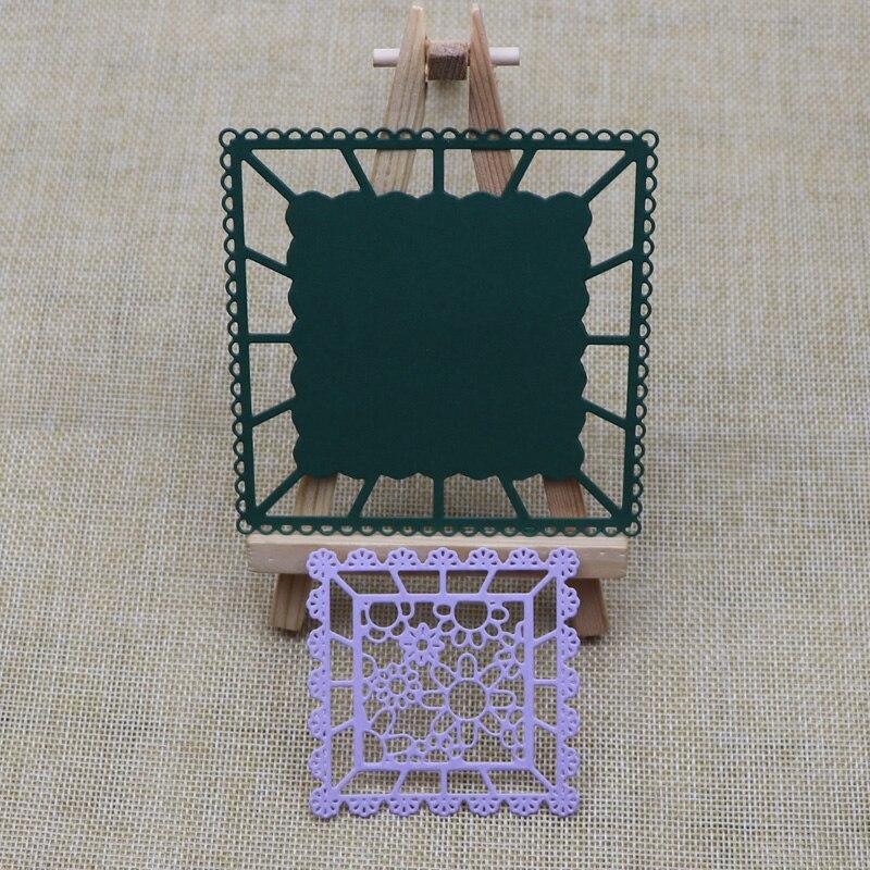 Square Metal Cutting Dies Flower Stencil Template for Scrapbooking Paper Craft Gift Decor Die Cut