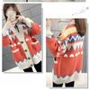 Sweater Cardigan Thickened Mid-length Spring and Autumn Loose Knit Lazy Style Jacket Women