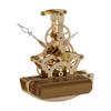 Moving Gear Clock Ornament Table Clock Movement Mechanical Clock Shelf Clock for Bedroom Living Room Study Home Decoration