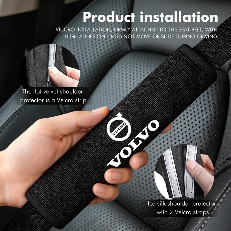 Universal Car Seat Belt Shoulder Pad Auto Interior Accessories For Volvo Xc60 Xc90 V40 V60 S60 V50 V90 S80 C40 XC40 V70 XC70 C30