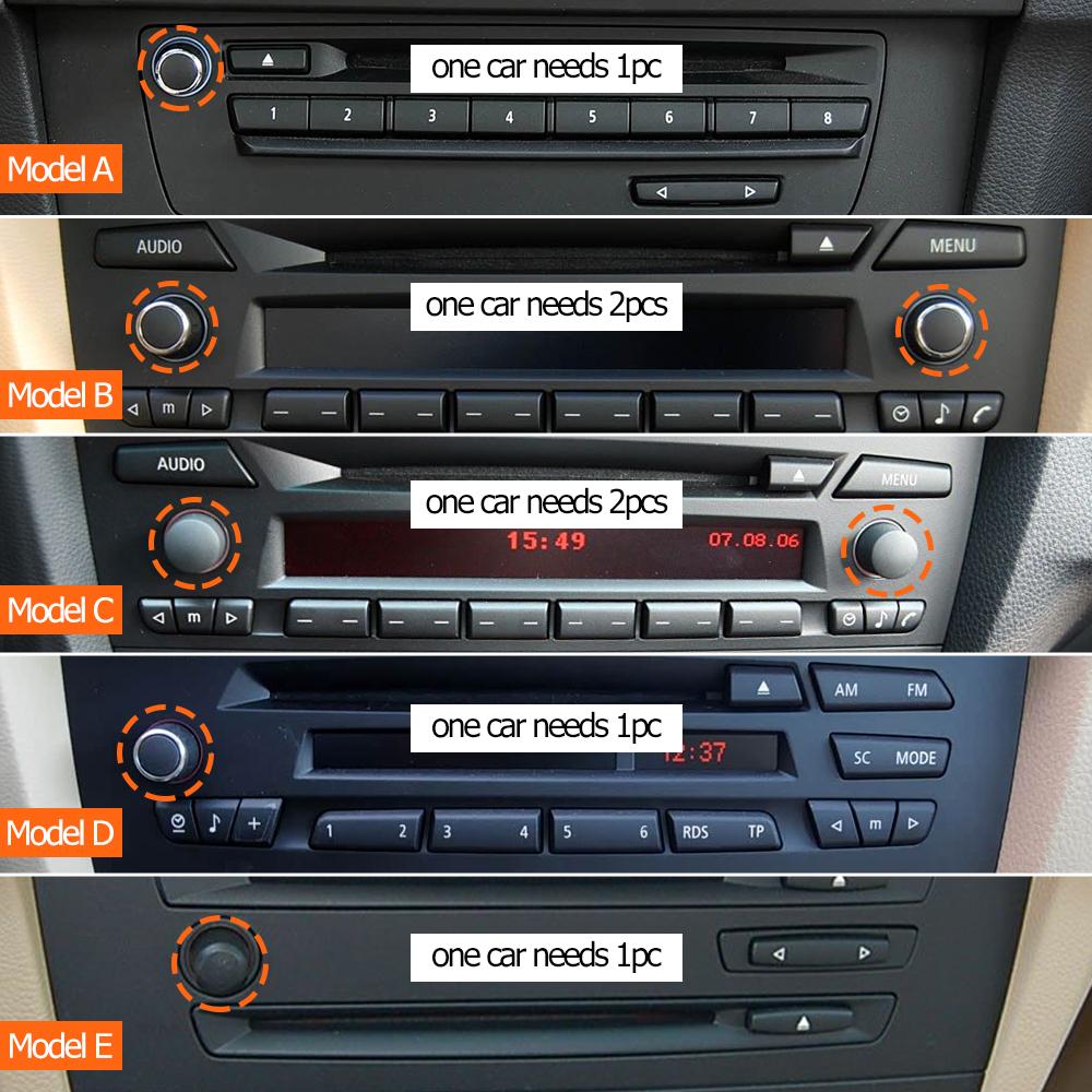 Car Dash CD Player Radio Audio Volume Rotary Switch Button Knob For BMW 3 1 X1 Z4 Series E90 E91 E92 E93 E81 E82 E87 E88 E84 E89