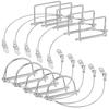 Umigy 10 Pcs Trailer Coupler Pin With Steel Quick Release Ring, 2-3/4" X 1/4" (L X W) Shaft Locking Coupler Pin For Farm Trailers Wagons Towing,