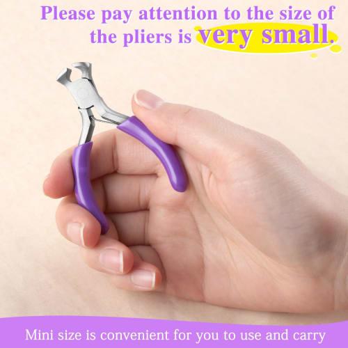 SPEEDWOX Small End Cutting Nippers, Perfect for Crafts, Handmade, and More! Features a Spring-Loaded Spring for Cutting, Nail Processing, and Miniatur