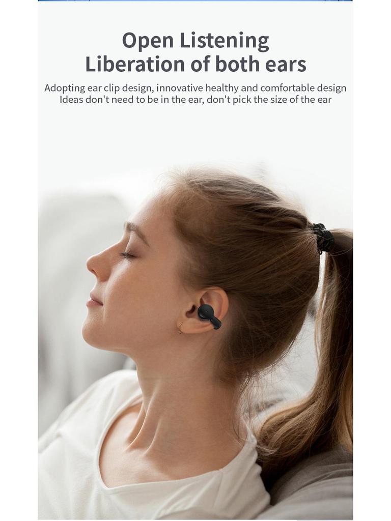 YX03 Bluetooth-зажим для ушей: Беспроводная одноушная гарнитура для бизнеса и спорта