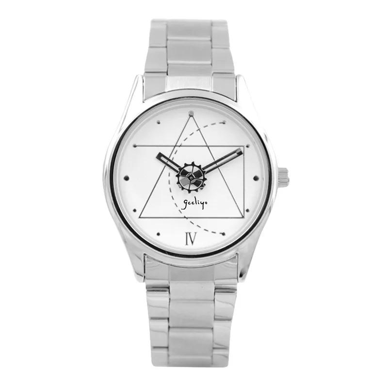 GCCLIYO женские кварцевые часы концептуальный циферблат Reloj женские роскошные наручные часы винтажные необычные простые новые стильные часы из нержавеющей стали