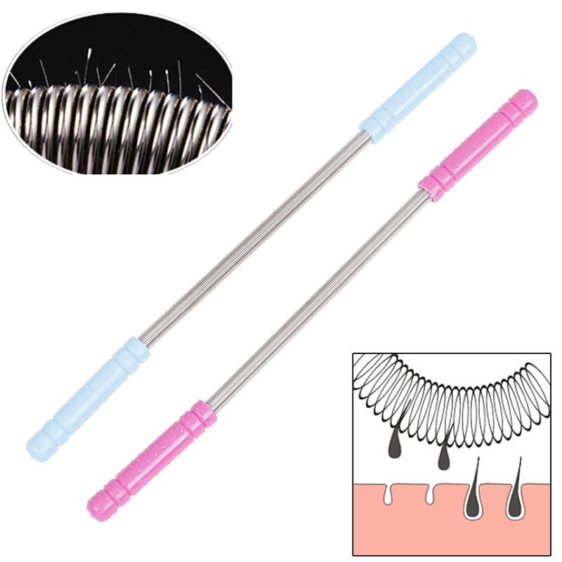Facial Hair Remover Spring,Threading Hair Removal Removes Hair ,Epilator Stick and Eyebrow Shaping Razor,Cleaning Epilator Stick Beauty Tool