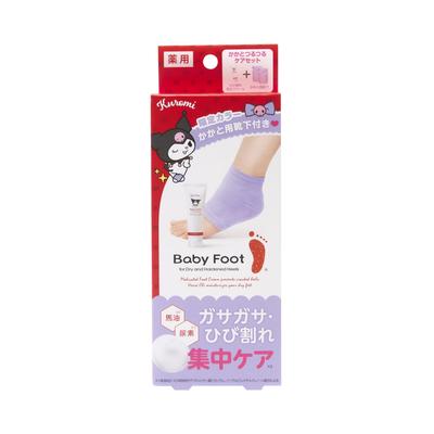 Предотвращение трещин на пятках Baby Foot Носки для пяток Kuromi Смягчает и увлажняет Для потрескавшихся и огрубевших пяток Набор, Крем, 60 г, Упаковка, В комплекте, Мозоли,
