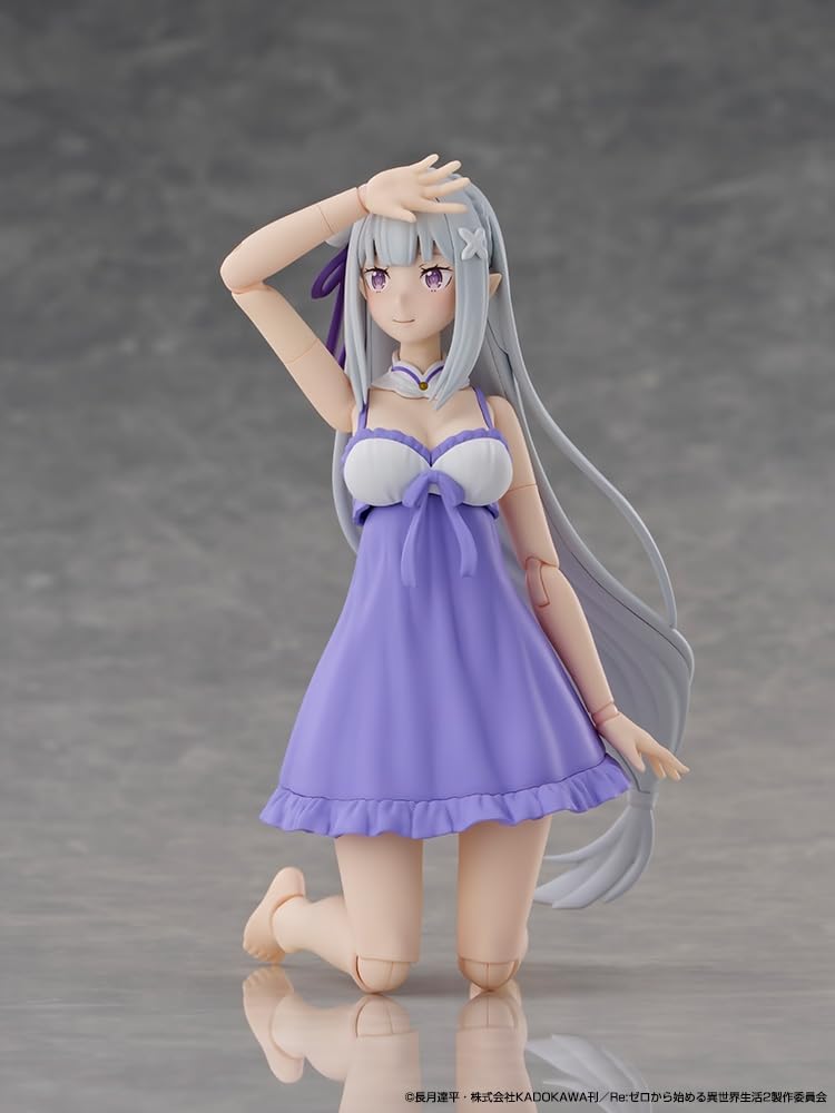 KADOKAWA PLASTIC MODEL SERIES Starting Life in Another Emilia DX 166mm Plastic Model "ReZero - World" ver. Approx. Pre-colored