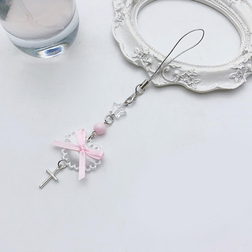 Стильный телефонный брелок-подвеска, уникальный брелок, милая телефонная цепочка, милый бант, кулон для телефона, подходит для телефона или рюкзака