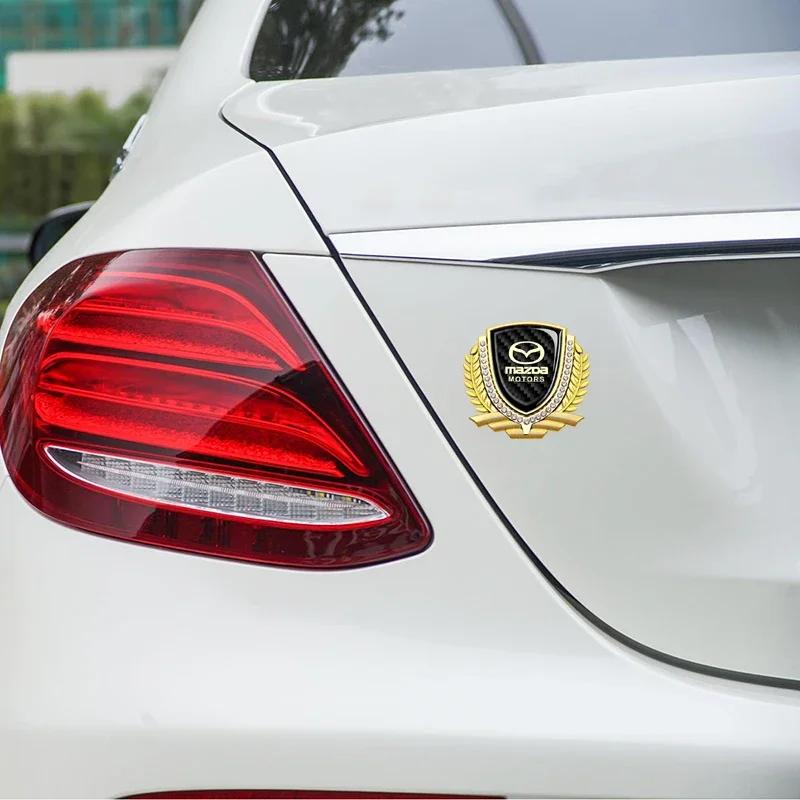 2025 Горячий Значок-Эмблема на Окно Автомобиля для Mazda 2 3 5 6 Axela Atenza Protege Speed CX5 CX7 RX7 MX3 Наклейки на Бок Багажника Стайлинг Аксессуары