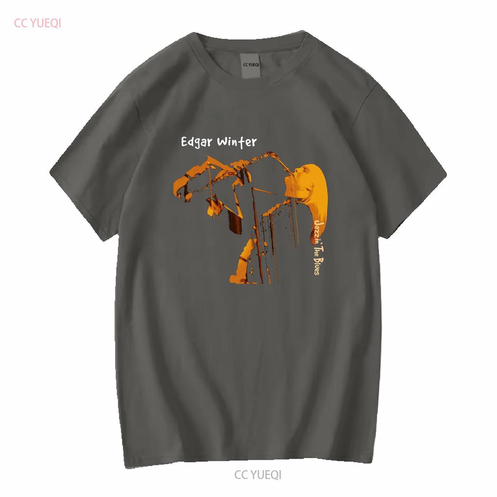 Cotton T shirt Jazzin the Blues Edgar Winter Music Ringo Starr vintage Washed Soft designer clothes Unisex Stylish Breathable