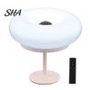 Modern Nursery Mood Lamp RGB Donut Wall Lamp, Rechargeable Touch Control Night Light with Remote, Accent Dimmable Color Changing Bedside Decor