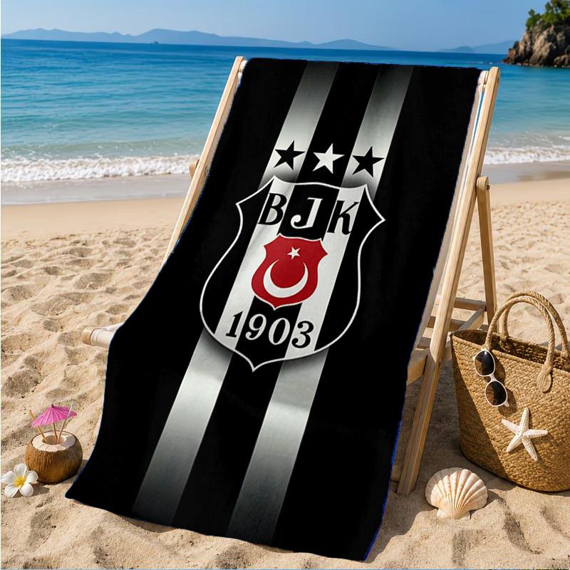 Besiktas Crest Legacy 1903 Beach Towel, Quick-drying, Easy to Care for, Suitable for Both Fitness and Beach Vacations,Sports Essential