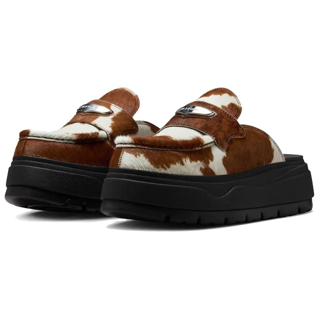 Jordan Air Jordan Mule Abrasion Resistant Closed Toe Slippers Women's Black White Brown Jordan IB1497-001