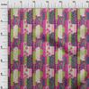 oneOone Cotton Flex Fuschia Pink2 Fabric Floral Sewing Craft Projects Fabric Prints By Yard 40 Inch