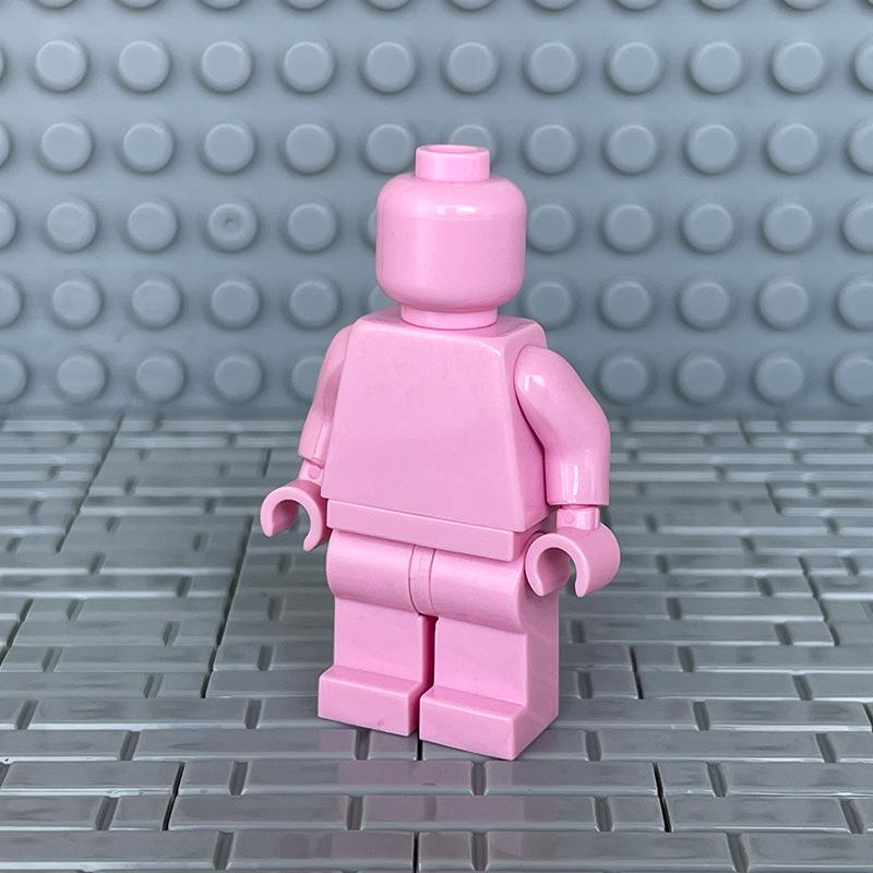 Прозрачные минифигурки-конструкторы DIY - Однотонные и разноцветные, для раскрашивания