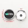 LLEV2 4Pcs 60mm Car Wheel Hub Caps Cover Rim Logo V VRS Badge For Skoda Fabia Octavia Rapid Kodiaq Superb A4 A5 Mk3 karoq Accessories