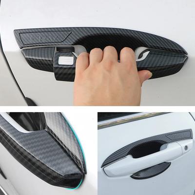 Для Honda CRV 5th аксессуары 2017 2018 автомобильные ABS карбоновые дверные ручки накладки накладки наклейки аксессуары