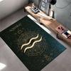 Aquário Zodiac Symbol Carpet suitable as a non-slip mat for the living room or bedroom sofa
