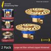 Italian Floor Drain Odor Preventer Large Filter Screen Bathroom Sewer Anti-Odor Sealing Cover Copper Neutral Anti-Odor