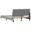 Bed Frame without Mattress Light Grey 120x200 cm Fabric