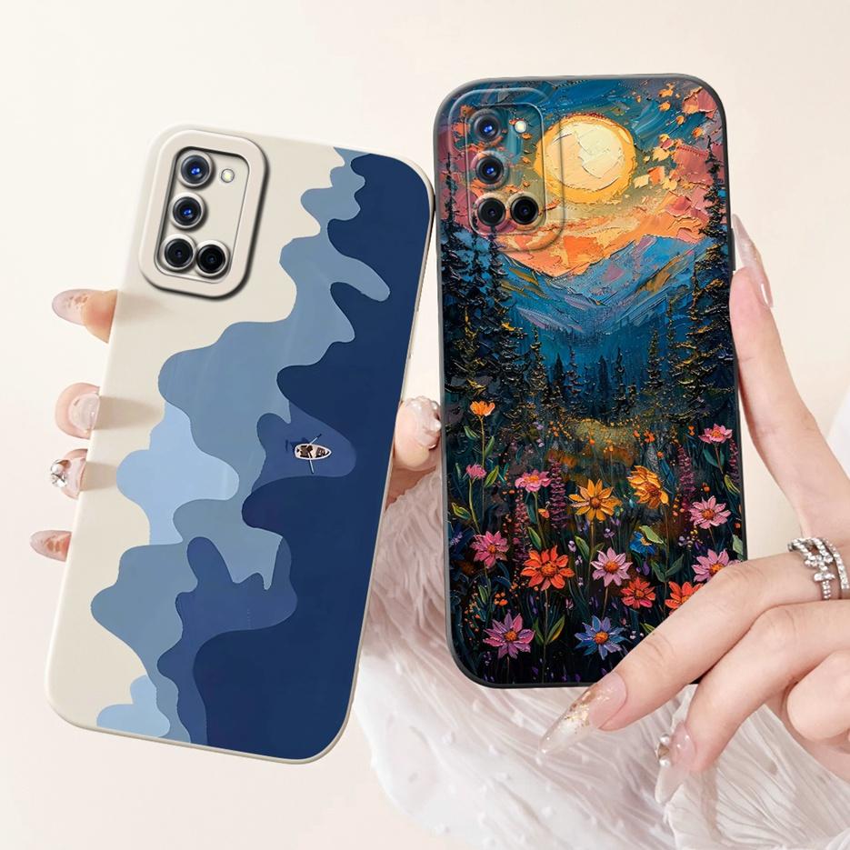 Чехол для Oppo A52 Oppo A72 A92 Новый Роскошный Конфетный Расписной Чехол Мягкий Силиконовый Чехол для Телефона Для Oppo A92 A 52 72 OppoA52 OppoA72 Сумки