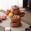 Retro Volcanic Rock Hearth Tea Kettle & Stove Set