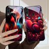 Яркая Огненная Роза Для Samsung Galaxy A20 A20s 21s A22 A23 A24 A25 A26 A42 A90 A50 A55 52s A56 A70 A71 72 стеклянный чехол для телефона