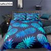 Luxury 3D Pineapple Print Home Living Comfortable Duvet Cover Pillowcase Kid Bedding Set Queen and King EU/US/AU/UK Size